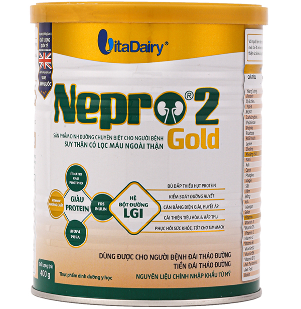 Sữa Nepro 2 Gold 400g( Bệnh Nhân Chạy Thận)