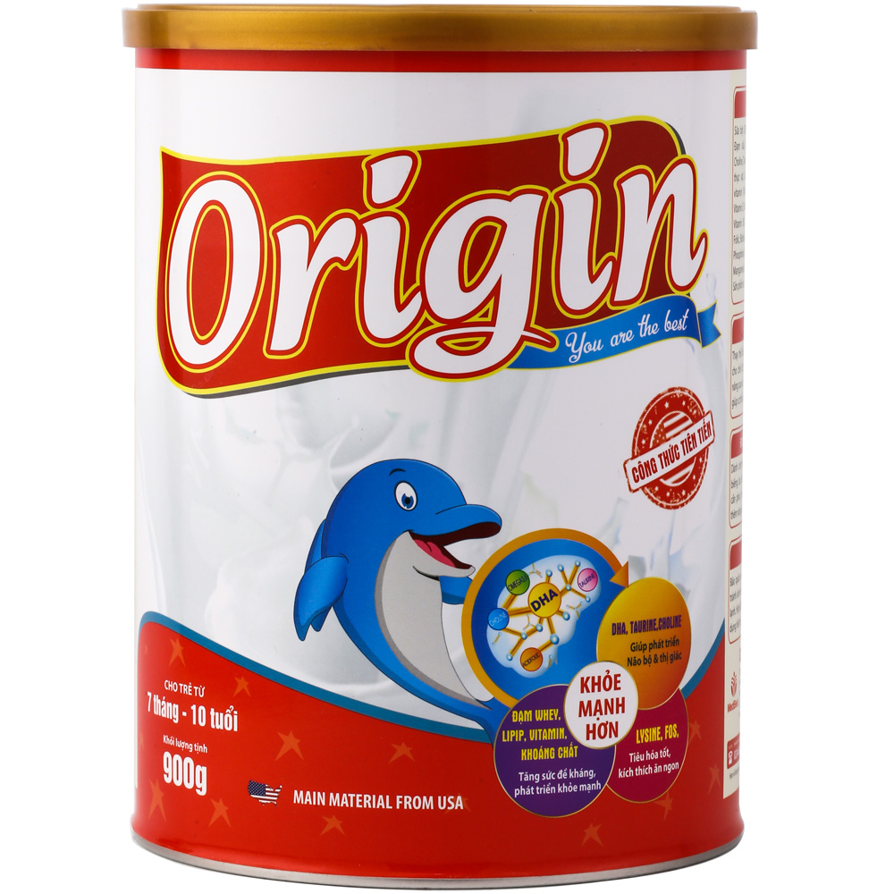 Sữa Origin 900g dành cho trẻ suy dinh dưỡng từ 7 tháng- 10 tuổi