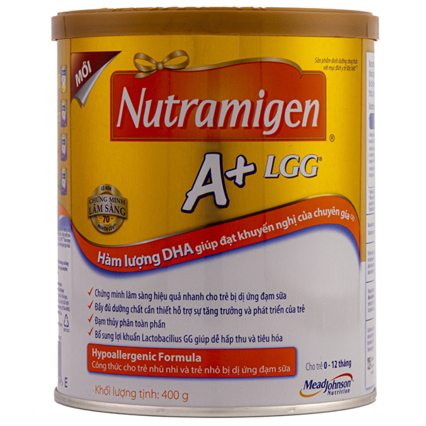 Sữa Nutramigen A+ LGG 400g Cho Trẻ Dị Ứng Dành Cho Trẻ 0-12 Tháng