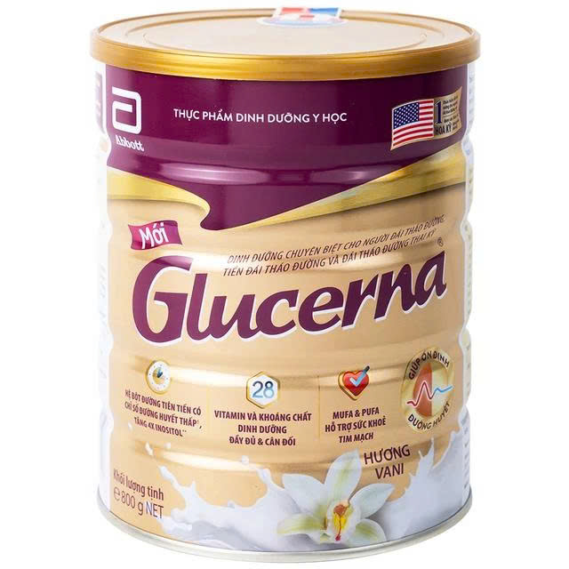 Sữa Glucerna 850g- Việt Nam ( Dinh Dưỡng Cho Người Tiểu Đường)